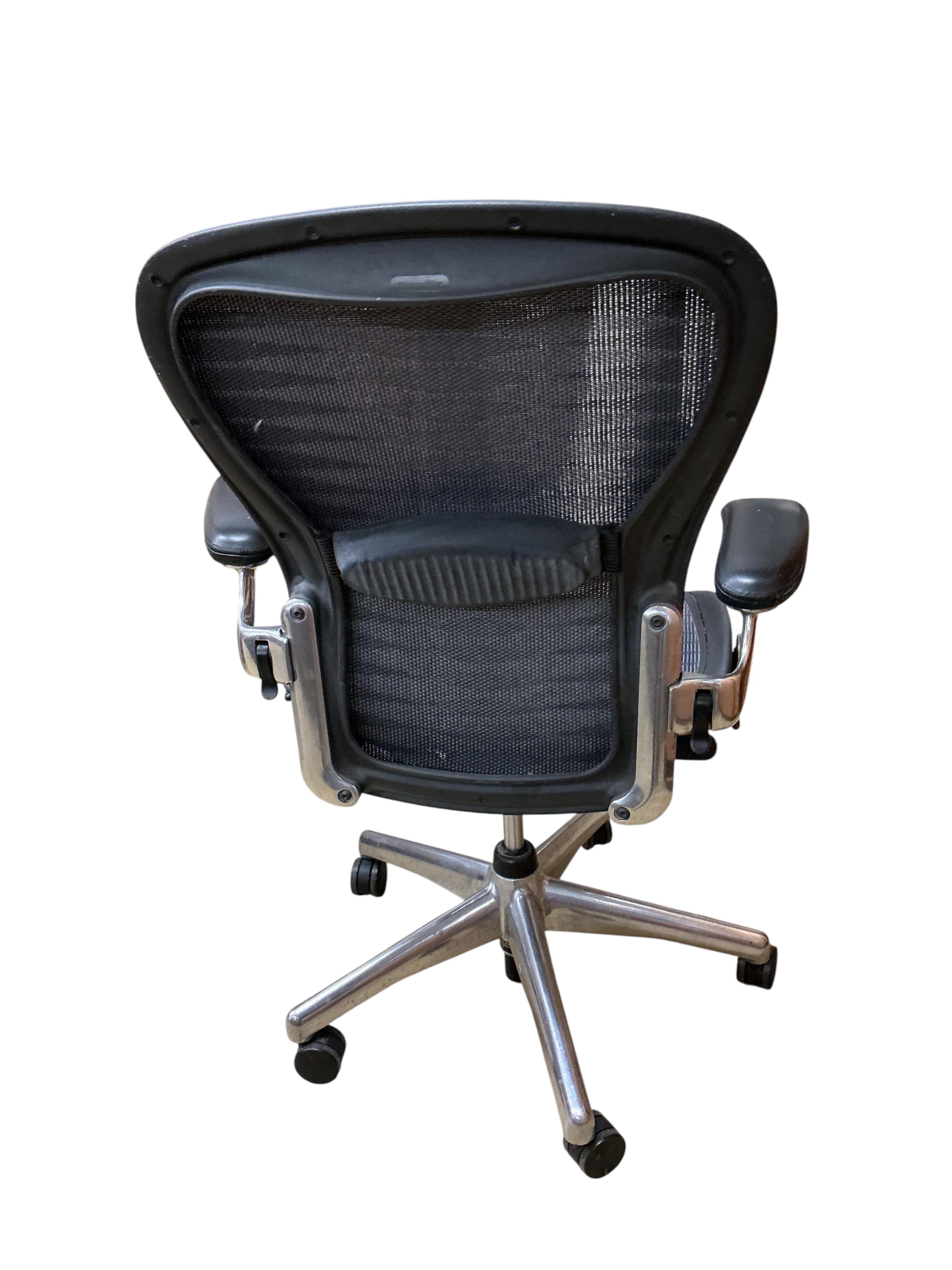 A Herman Miller Aeron desk chair, width 66cm, depth 50cm, height 104cm